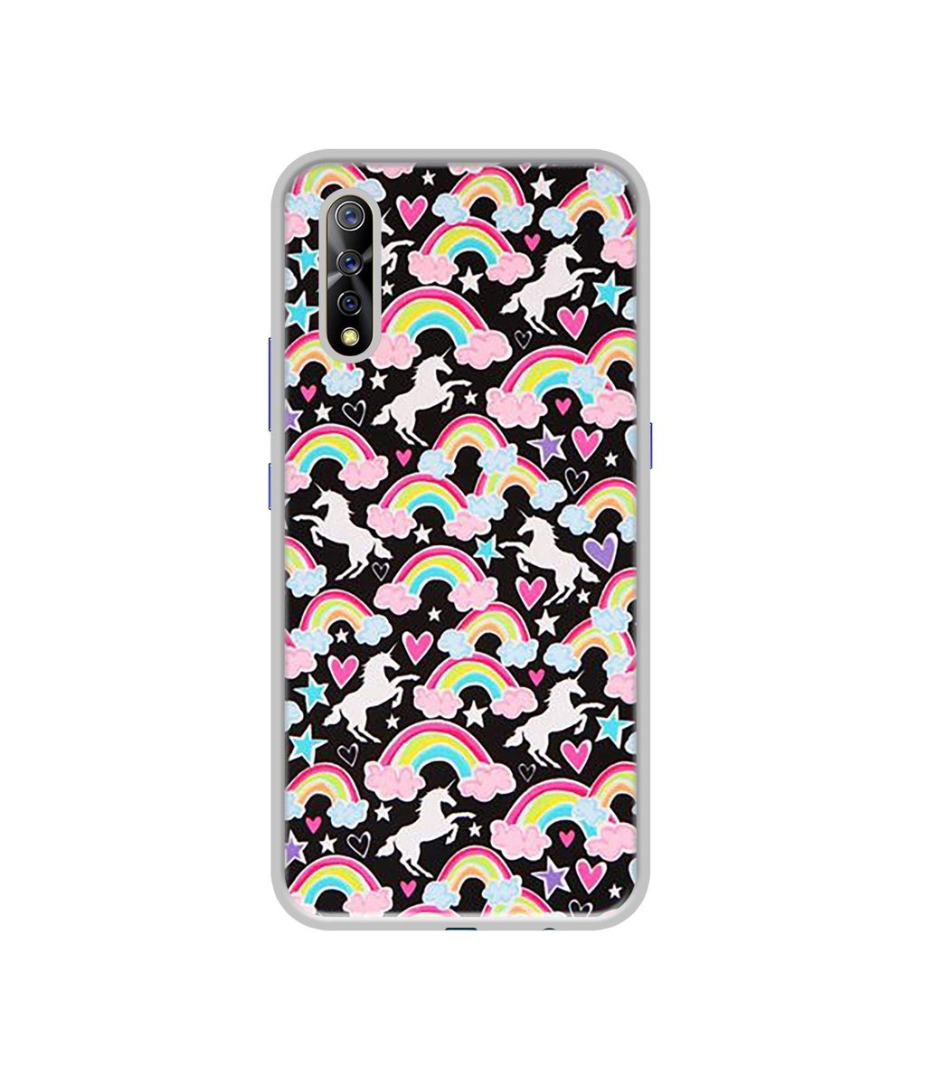Amazon Brand - Solimo Designer Unicorn Texture UV Printed Soft Back Case Mobile Cover for Vivo S1 / Vivo Z1x