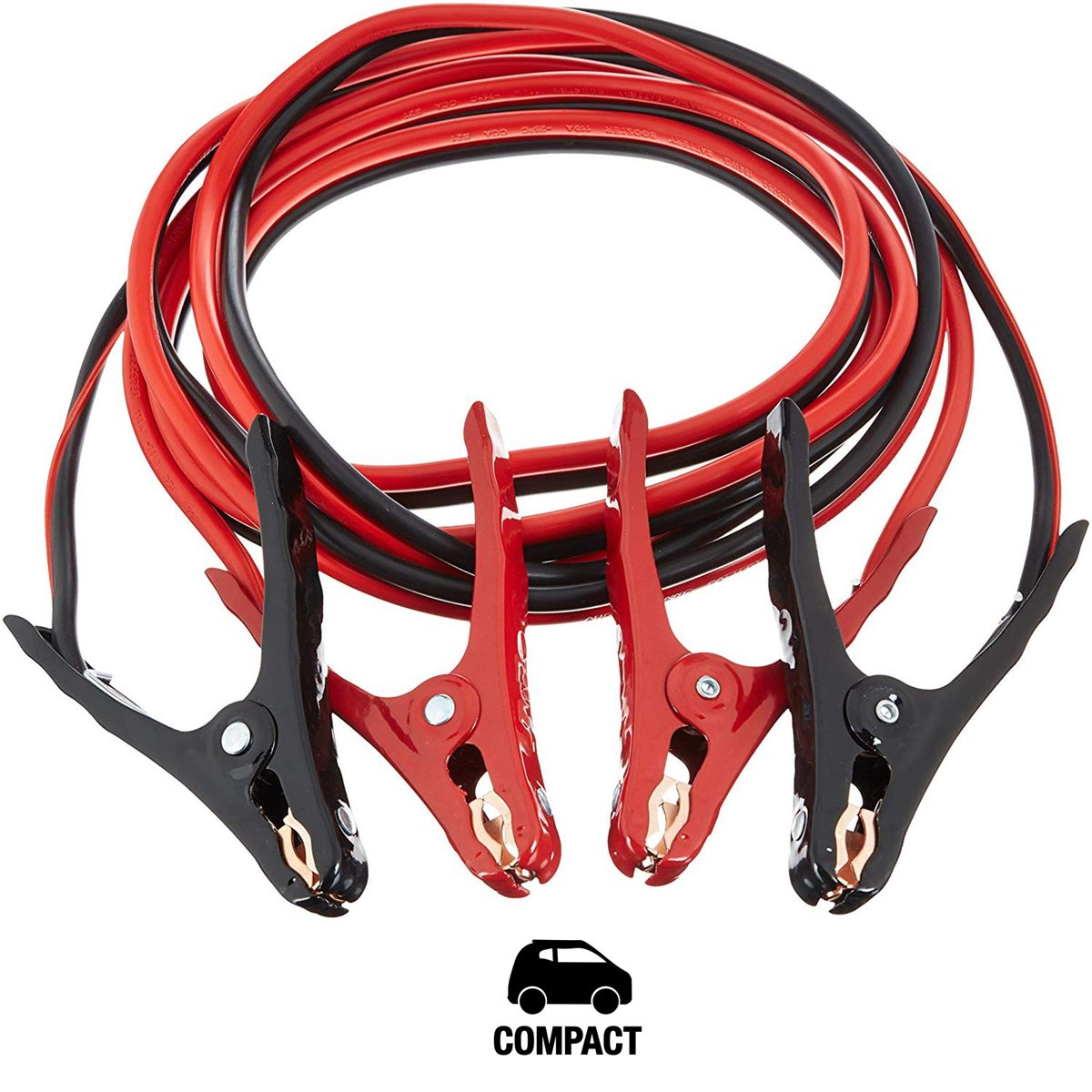 Amazonbasics Jumper Cable for Car Battery, 10 Gauge, 12 Foot
