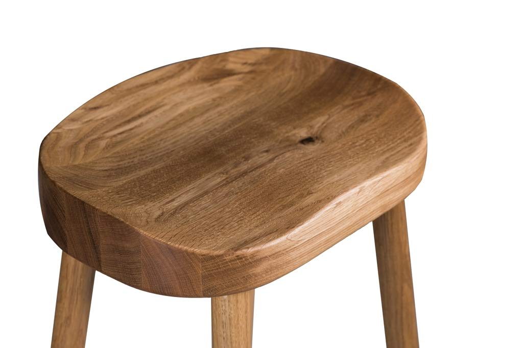Amazon Brand - Alkove Hayes Two-Level Barstool, 40 x 35 x 81cm, Wild Oak
