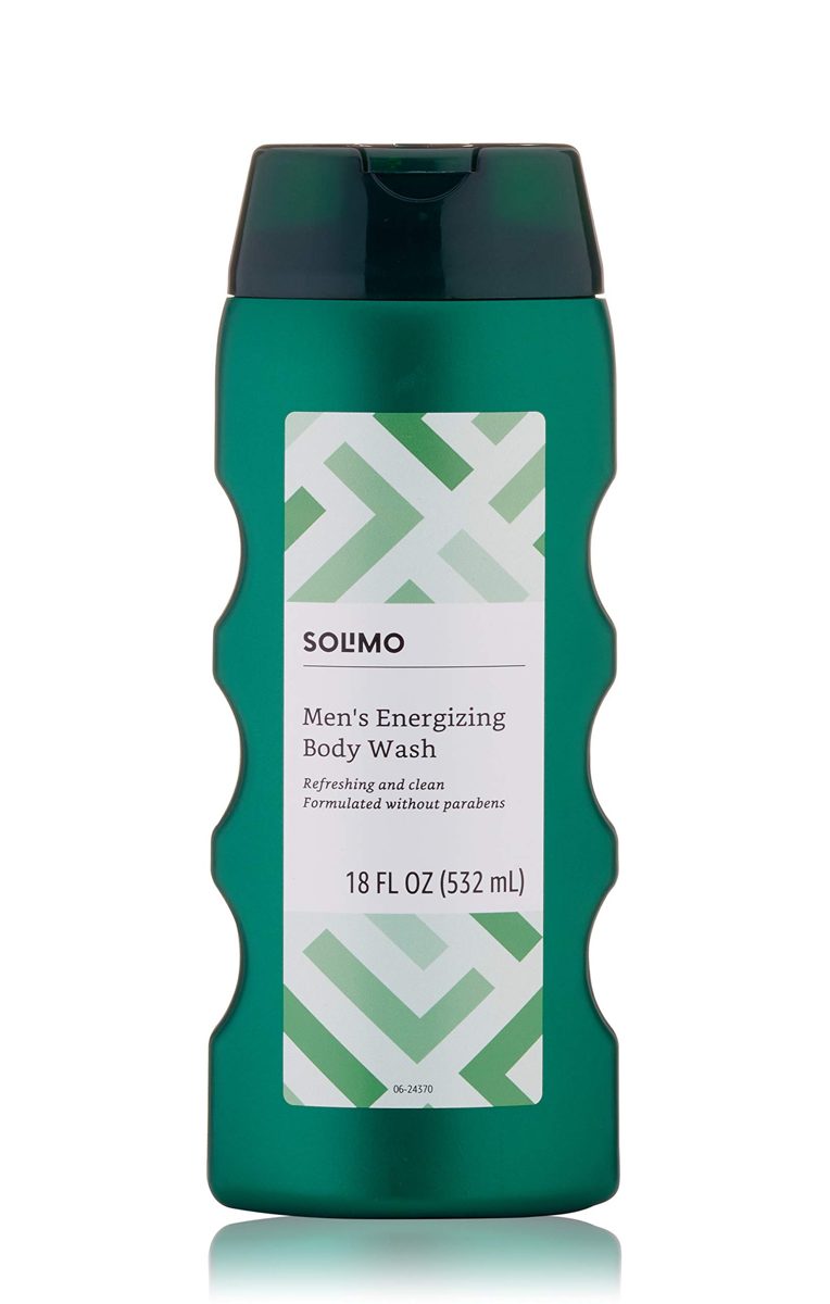 Amazon Brand - Solimo Men's Energizing Body Wash, 18 fl. Oz