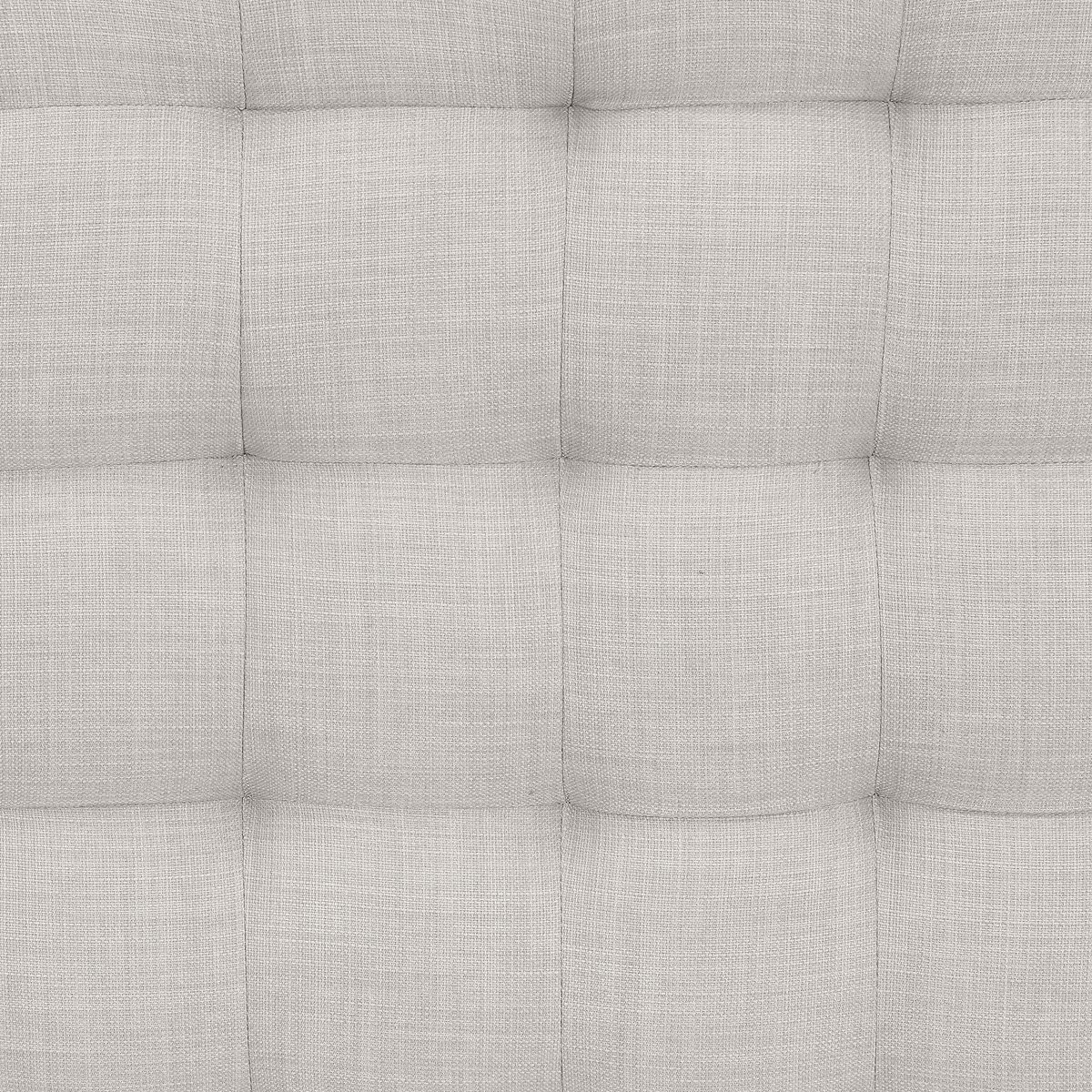Amazon Brand – Ravenna Home Rai Tufted Arched Armless Loveseat Bench Settee, 52"W, Light Grey