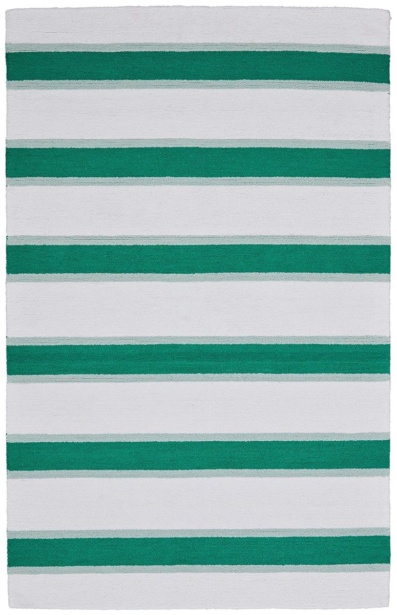 Amazon Brand – Stone & Beam Contemporary Polyester Area Rug, 4 x 6 Foot, Light Green, Dark Green, White