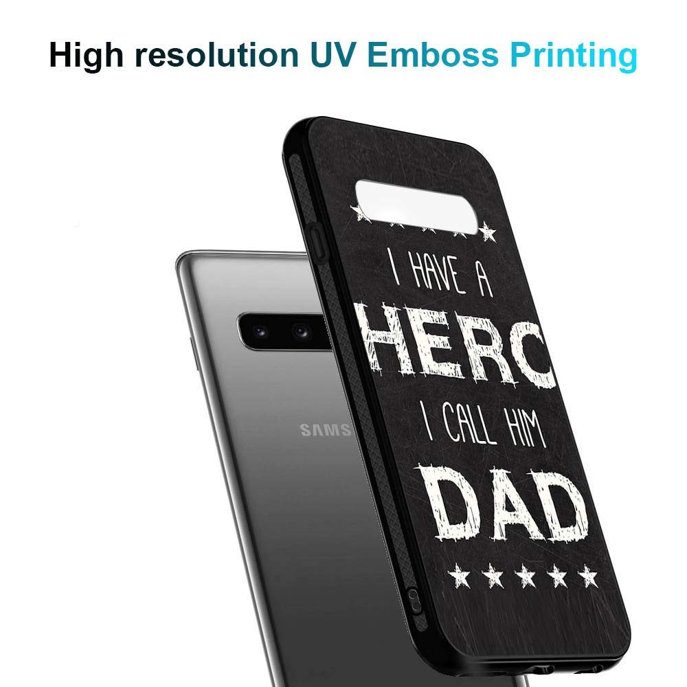 Amazon Brand - Solimo Designer Real Hero DAD Printed Hard Back Case Mobile Cover for Samsung Galaxy S10 Plus (D1169)