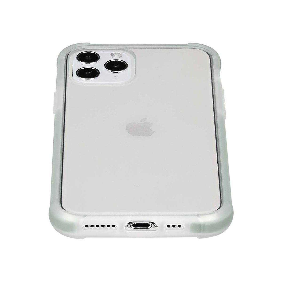 AmazonBasics iPhone 11 Pro Crystal Mobile Phone Case (Protective & Anti Scratch) - Green Accent (Renewed)