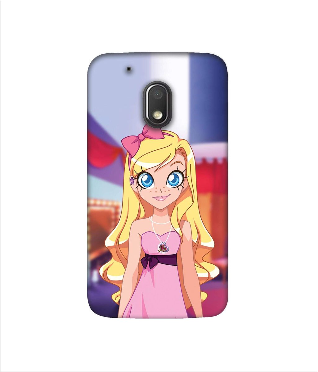Amazon Brand - Solimo Designer Small Princess Vector 3D Printed Hard Back Case Mobile Cover for Motorola Moto G4 Play