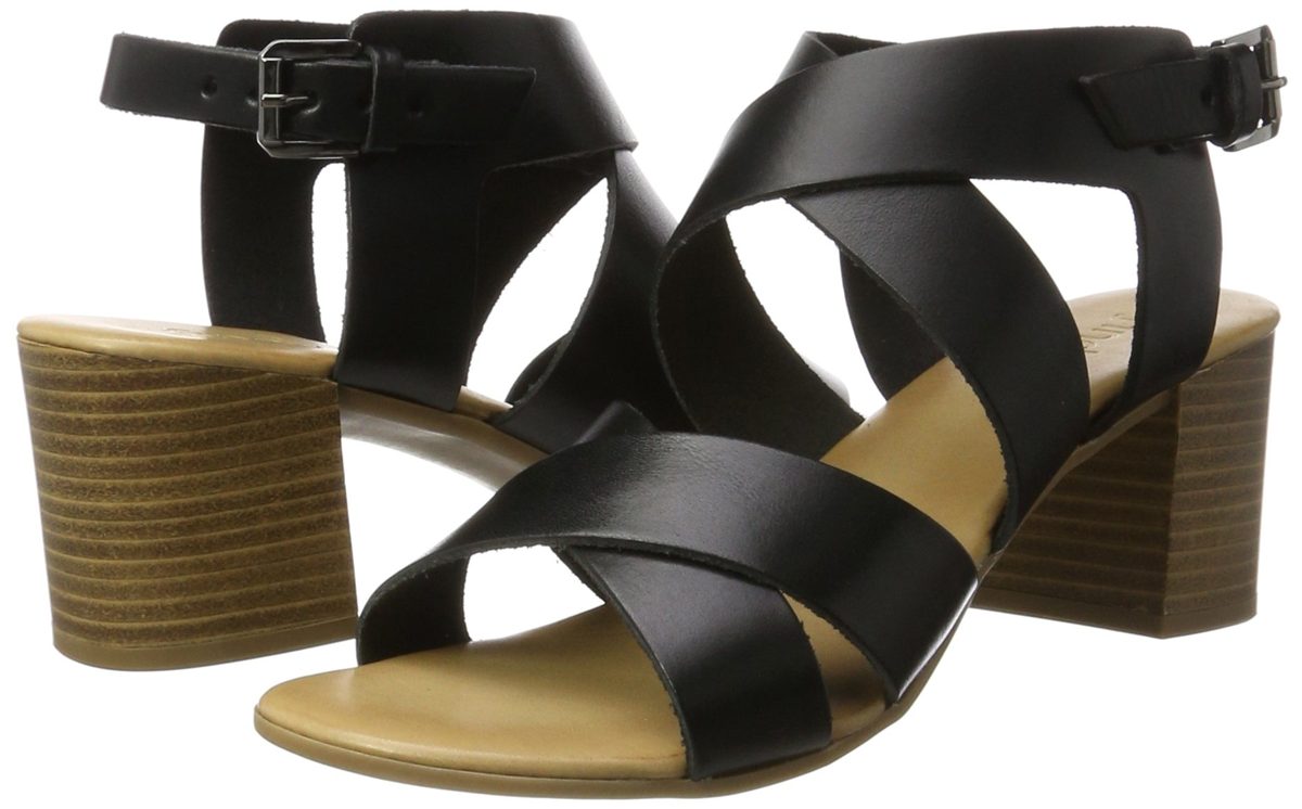 Amazon Brand: Finding Ladies Leather Strap Sandals