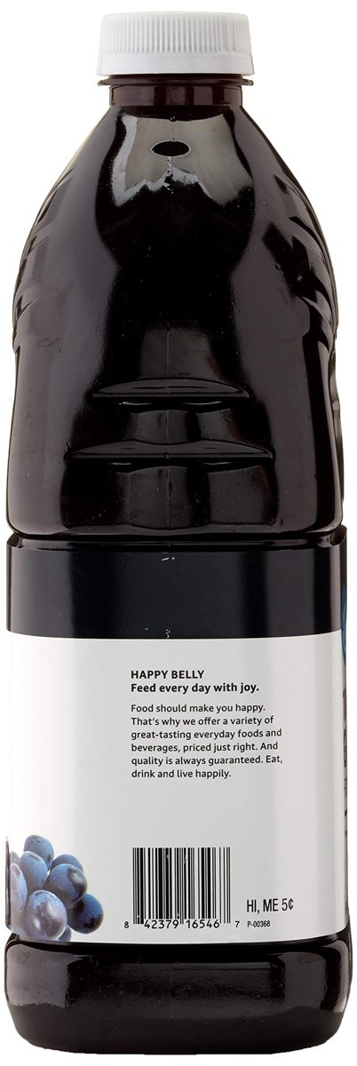 Amazon Brand - Happy Belly Grape Juice from Concentrate, 64 Ounce