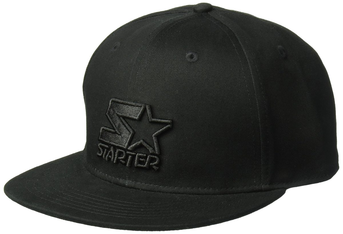 STARTER Men's Snap-Back Flat Brim Cap, Amazon Exclusive