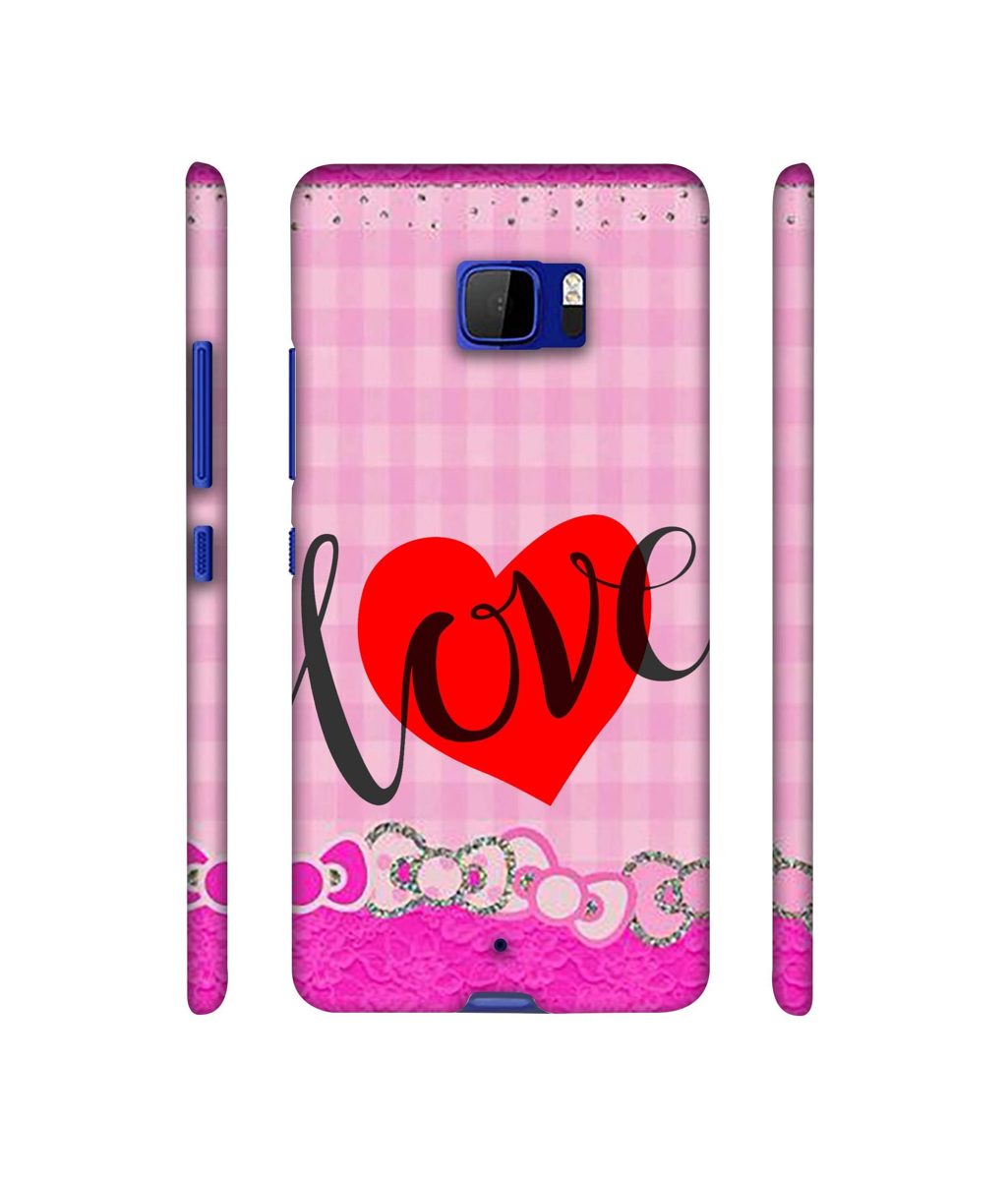 Amazon Brand - Solimo Designer Love Print On Cloth Pattern 3D Printed Hard Back Case Mobile Cover for HTC U Ultra