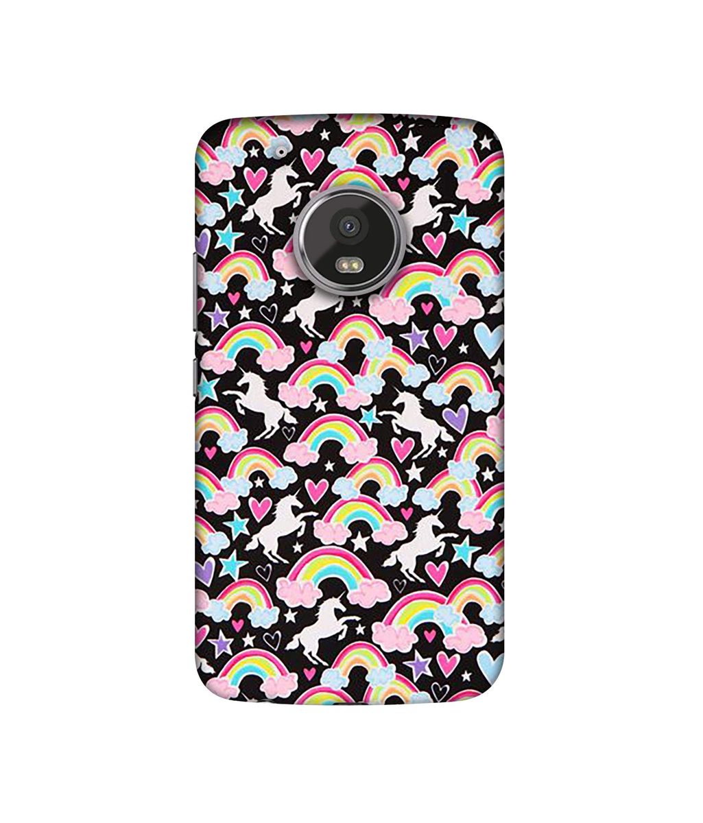Amazon Brand - Solimo Designer Unicorn Texture UV Printed Soft Back Case Mobile Cover for Motorola Moto G5 Plus