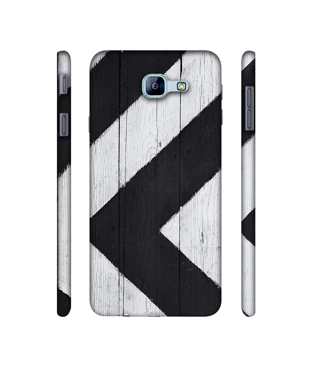 Amazon Brand - Solimo Designer Black Paint Texture on Wood 3D Printed Hard Back Case Mobile Cover for Samsung Galaxy A8 (2016)