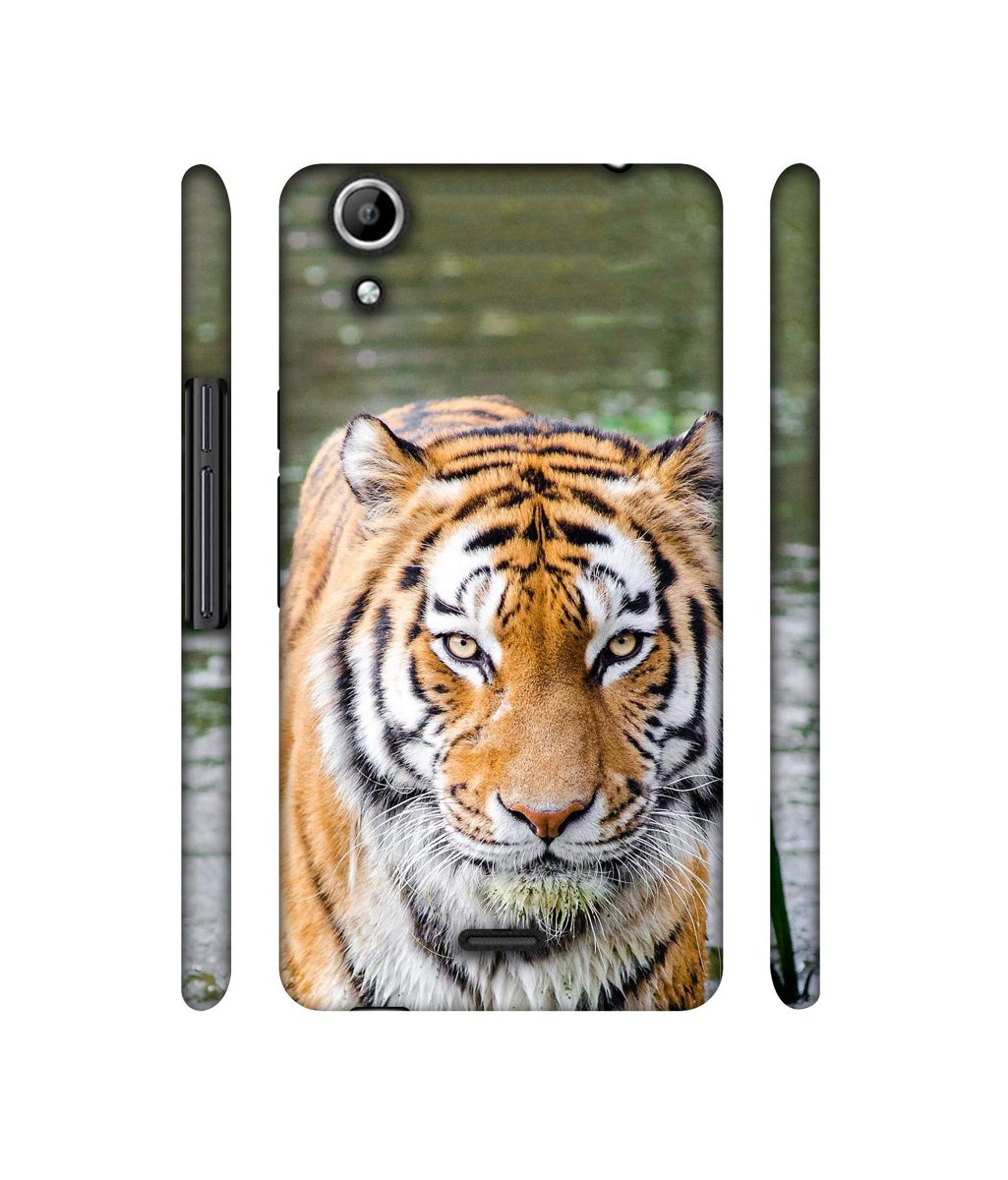 Amazon Brand - Solimo Designer Tiger in Water 3D Printed Hard Back Case Mobile Cover for Micromax Canvas Selfie 2 Q340