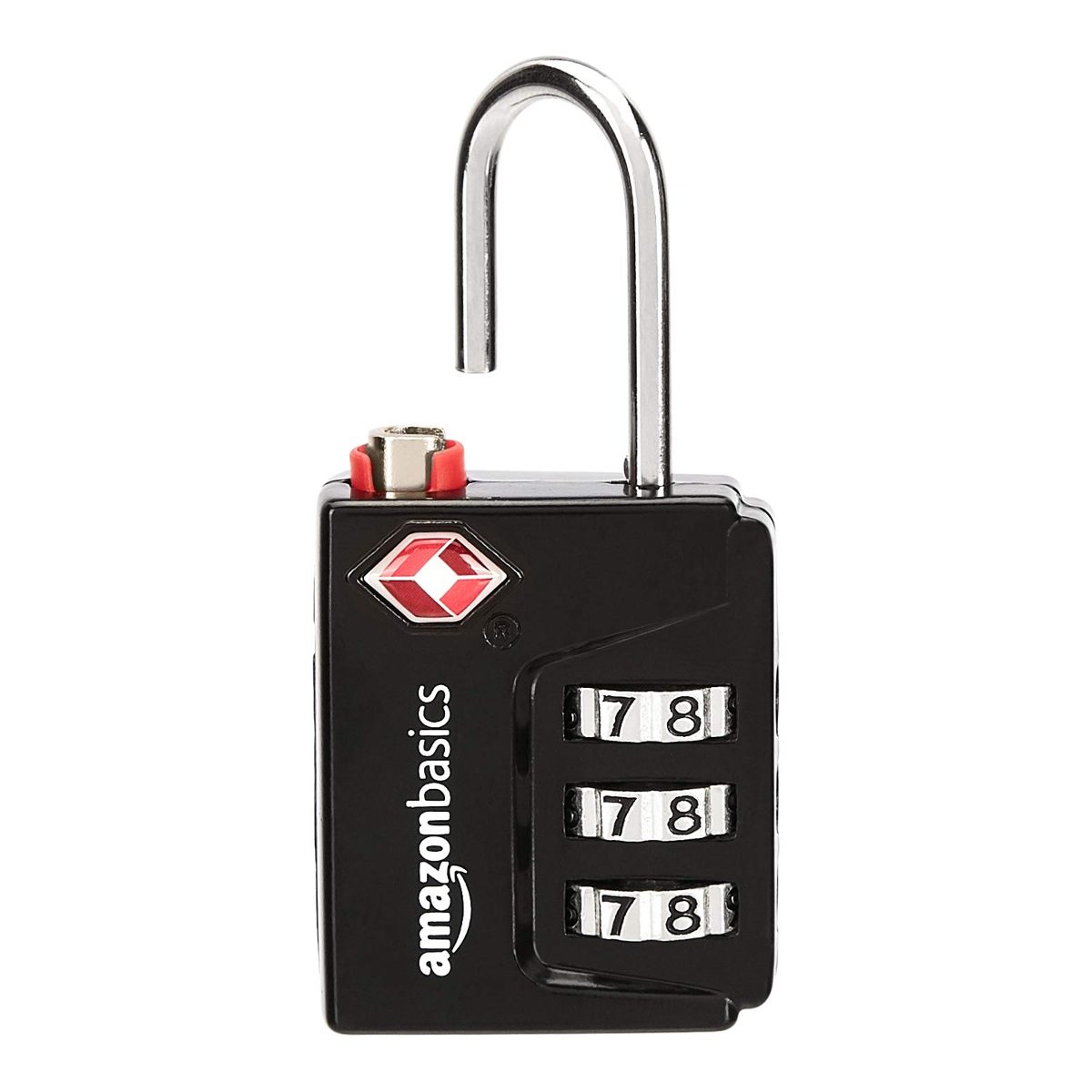 AmazonBasics - TSA Approved 4 Digit Cable Combination Lock, Pack of 4