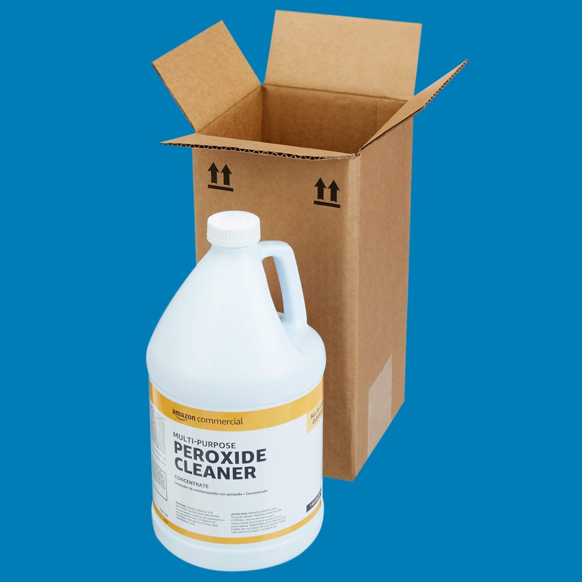AmazonCommercial Multi-Purpose  Peroxide Cleaner, Concentrate, 1-Gallon, 1-Pack (Renewed)
