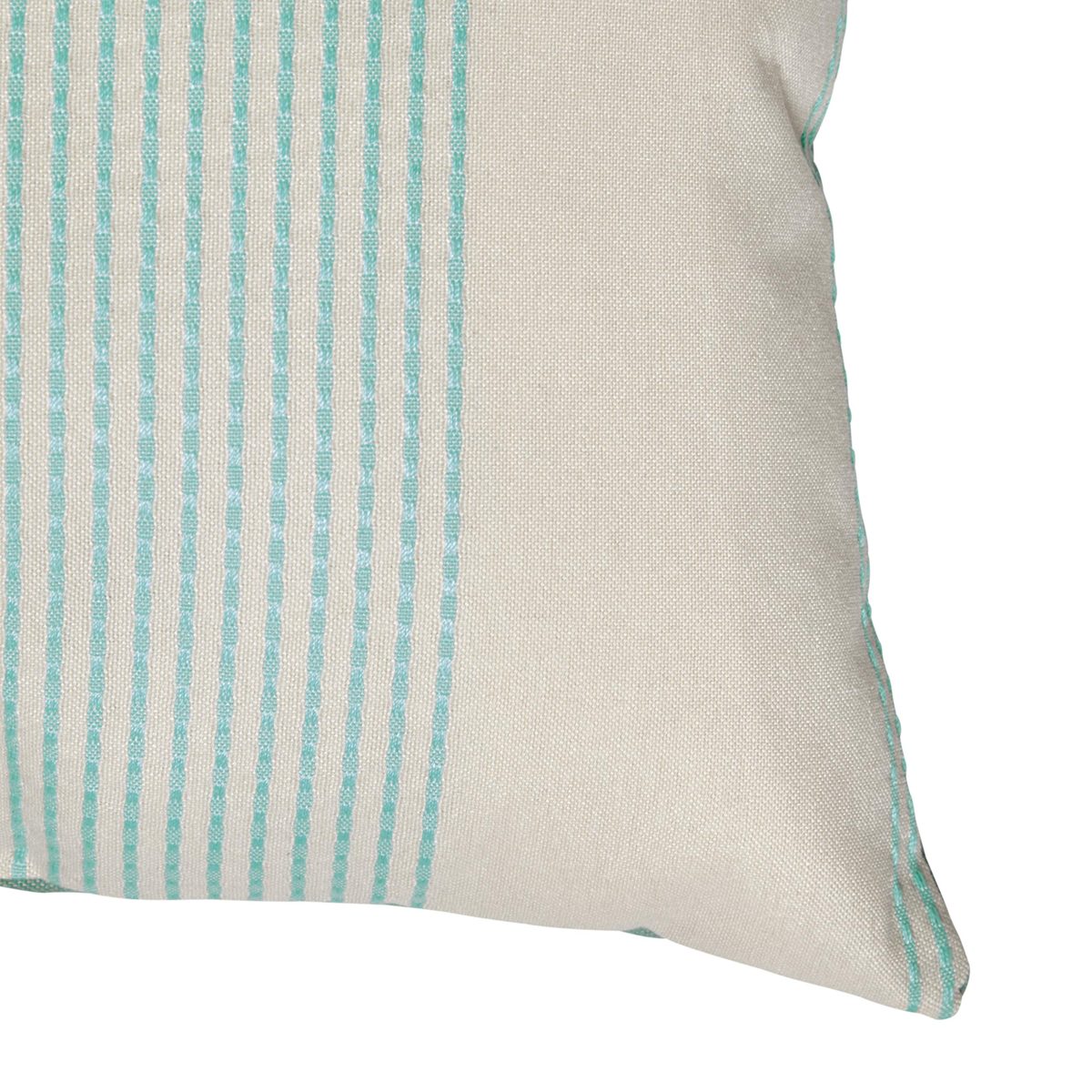 Amazon Brand – Stone & Beam Casual Outdoor Stripe Throw Pillow - 24 x 12 Inch, Teal