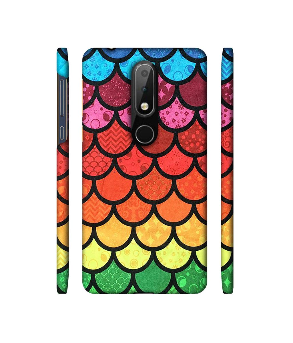 Amazon Brand - Solimo Designer Multicolor Pattern 3D Printed Hard Back Case Mobile Cover for Nokia 6.1 Plus