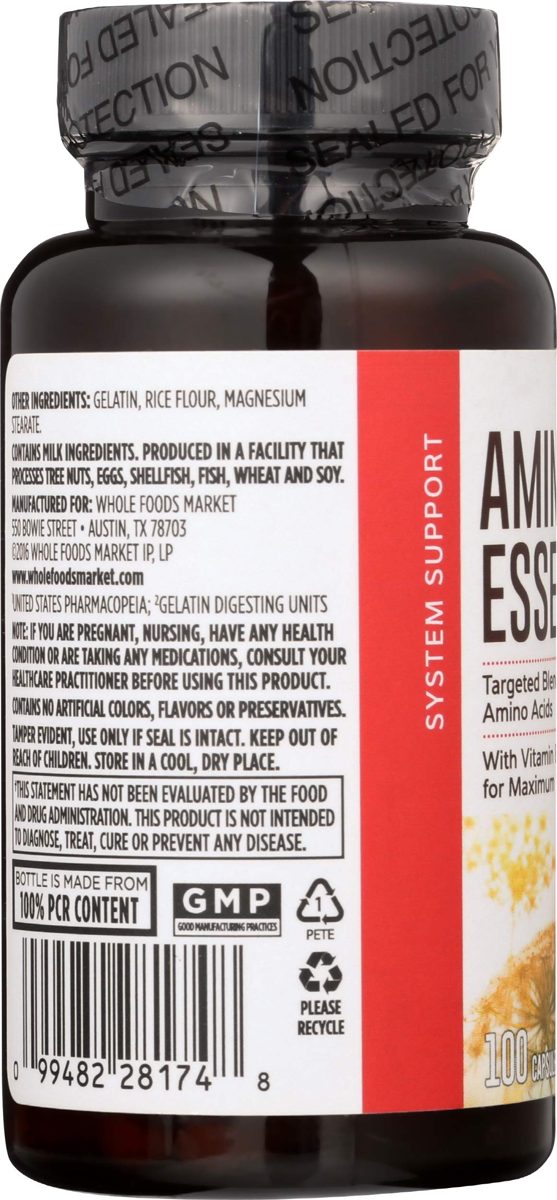 WHOLE FOODS MARKET Amino Essentials, 100 CT