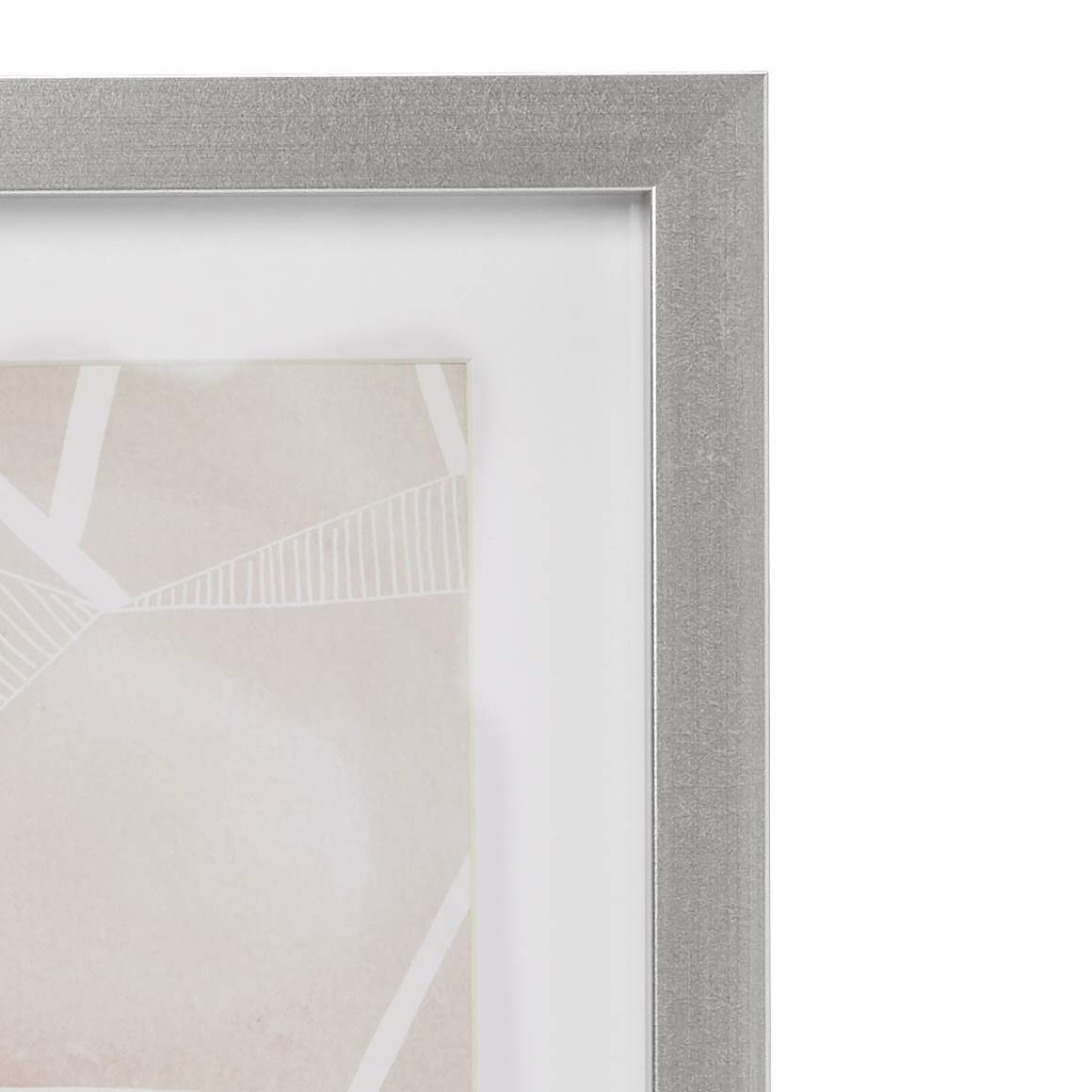 AmazonBasics Photo Frames - 4-Opening 4'x6' Collage, Nickel