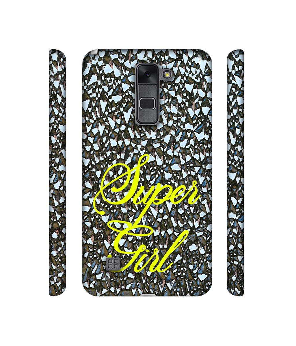 Amazon Brand - Solimo Designer Super Girl On Foil 3D Printed Hard Back Case Mobile Cover for LG Stylus 2