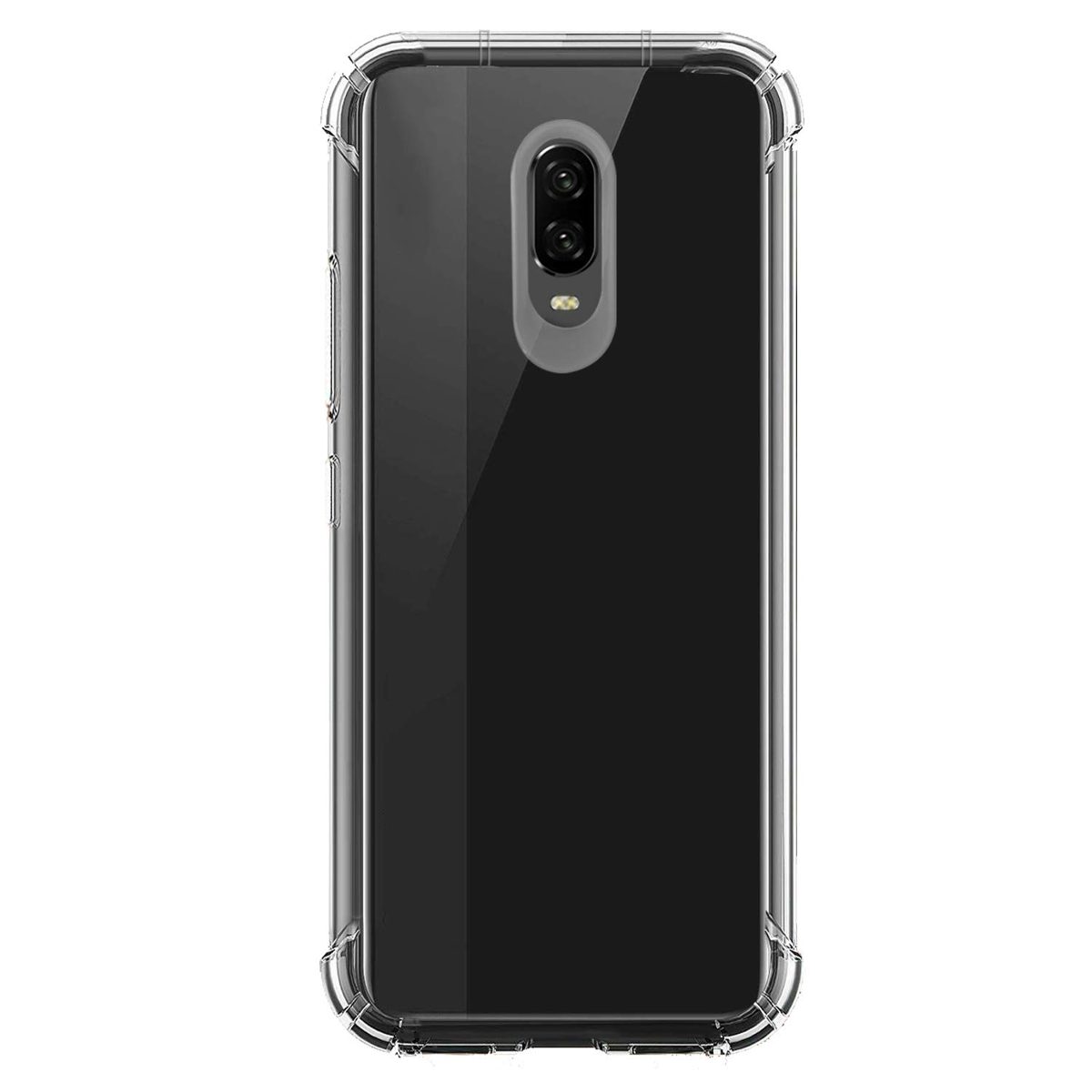 Amazon Brand - Solimo Soft & Flexible Back Phone Case for Oneplus 6T (Transparent)