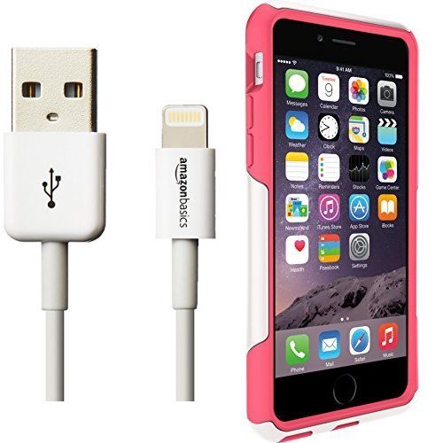 Otterbox Commuter Series Case for iPhone 6 and AmazonBasics Lightning Cable (6-Feet) Pack