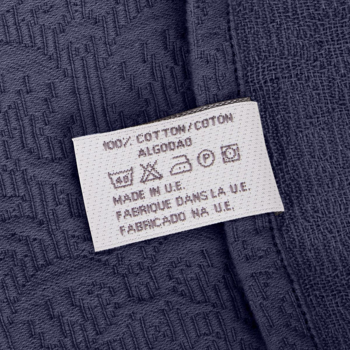 Pinzon Avalon Matelasse Jacquard Sham - Standard, Indigo Blue