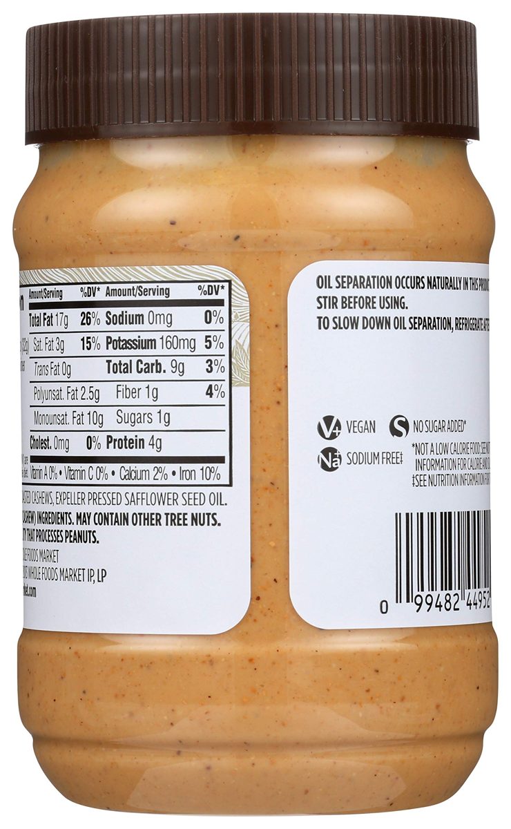 365 Everyday Value, Creamy Cashew Butter, 16 oz