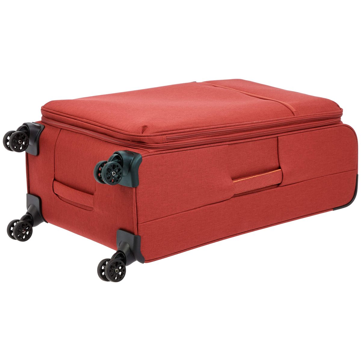 AmazonBasics Belltown Softside Rolling Spinner Suitcase Luggage - 30 Inch, Heather Red