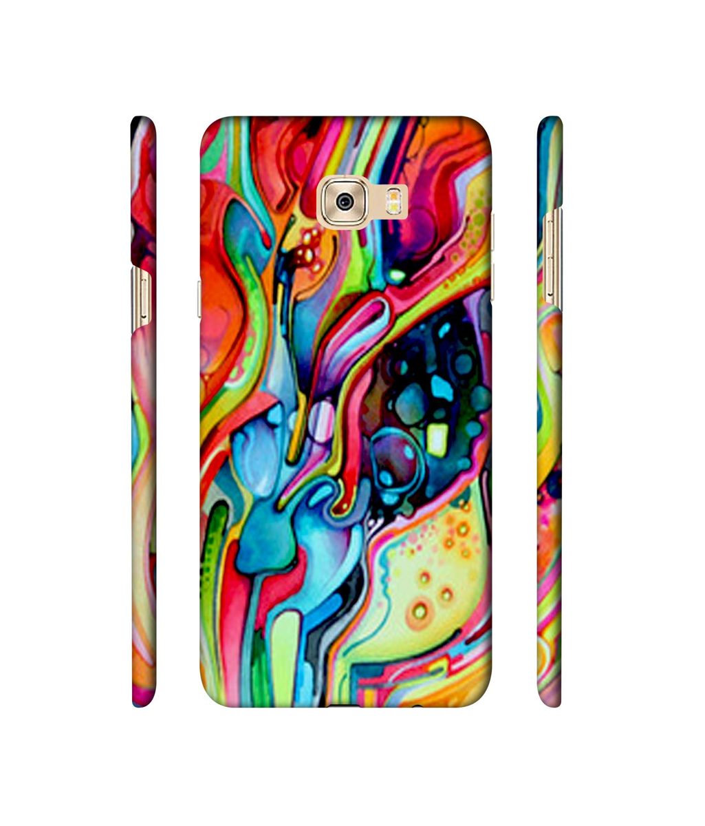 Amazon Brand - Solimo Designer Multicolor Drop 3D Printed Hard Back Case Mobile Cover for Samsung Galaxy C7 Pro