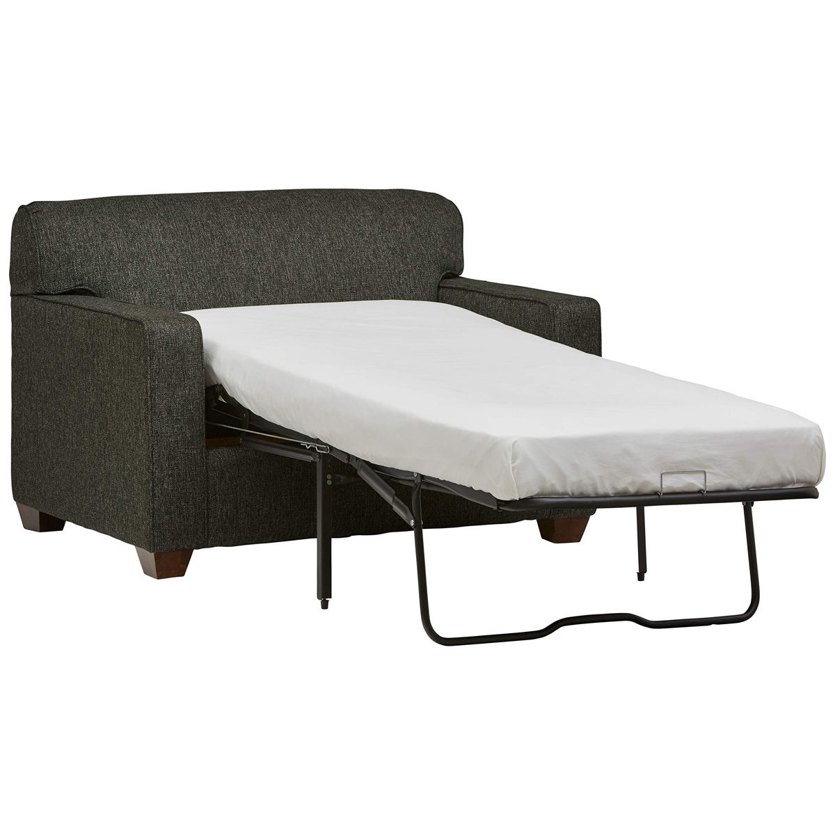 Amazon Brand – Stone & Beam Fischer Sleeper Chair, 51"W, Charcoal Fabric