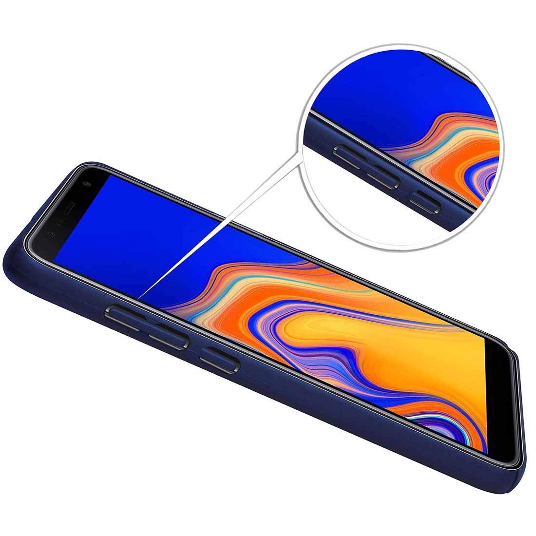 Amazon Brand - Solimo Mobile Cover (Hard Back & Slim) for Samsung Galaxy J6 Plus (Blue)
