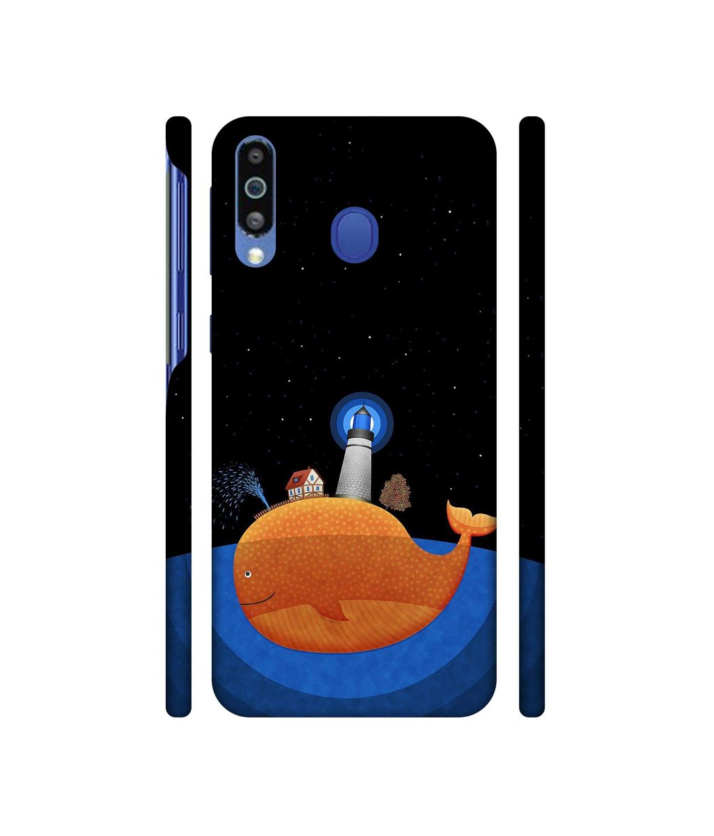 Amazon Brand - Solimo Designer Whale 3D Printed Hard Back Case Mobile Cover for Samsung Galaxy M21