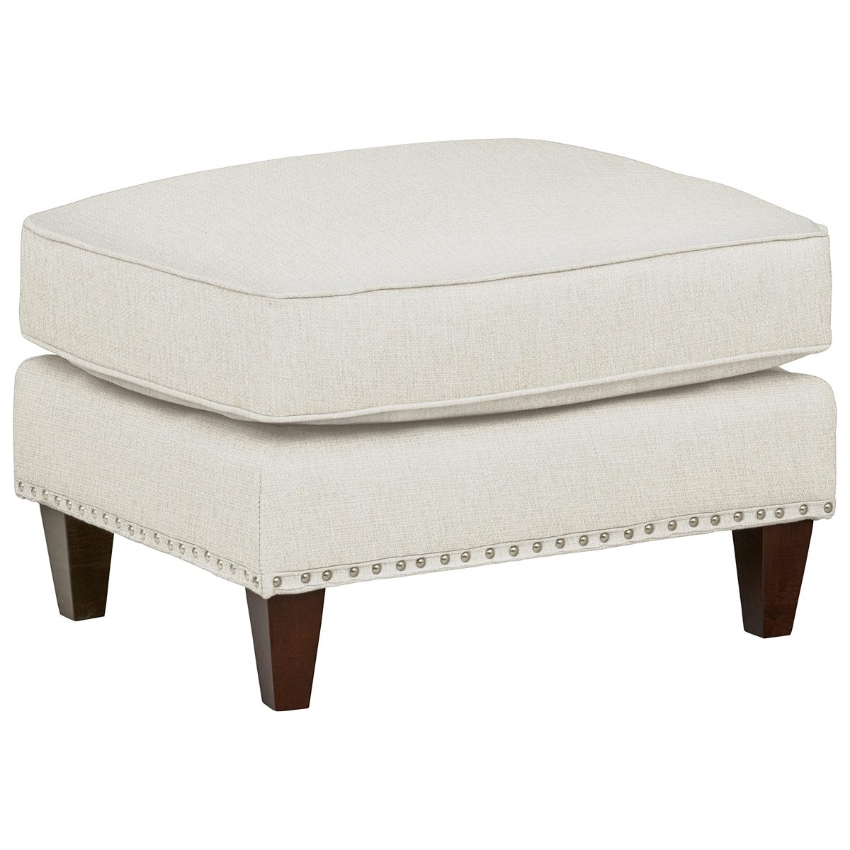 Amazon Brand – Stone & Beam Marin Upholstered Ottoman, 29"W, Sandstone