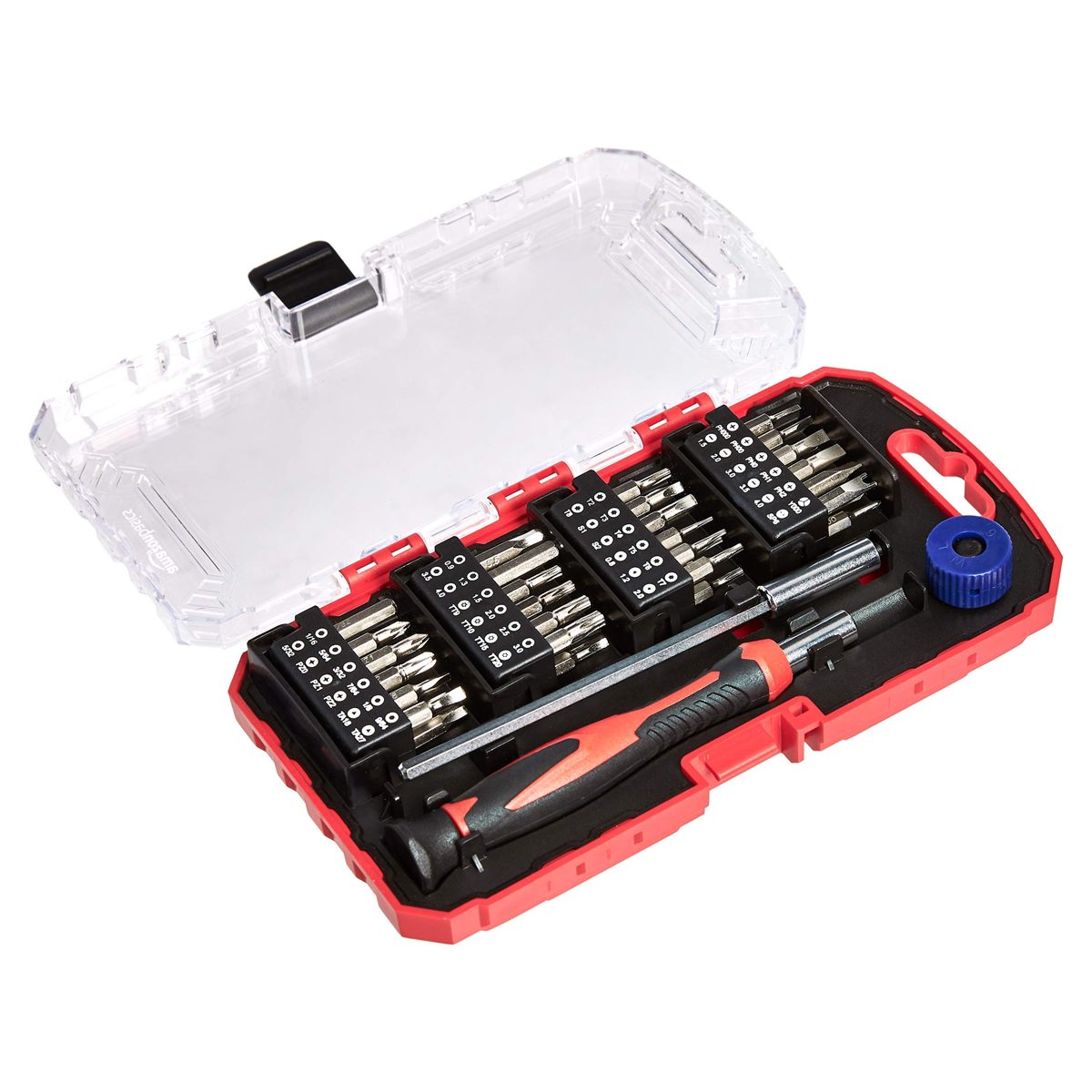 AmazonBasics 51-Piece Precision Screwdriver Bit Set (Renewed)