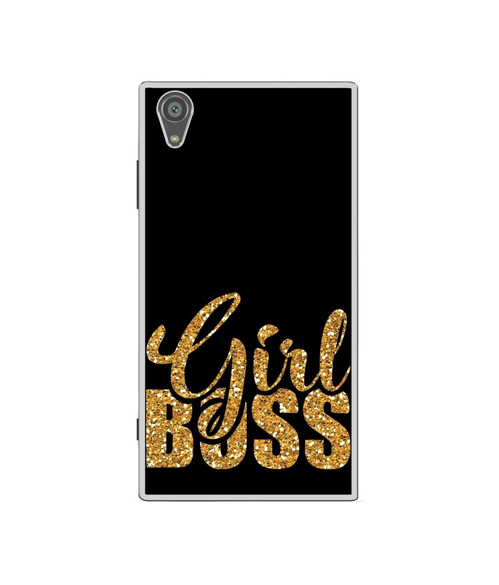 Amazon Brand - Solimo Designer Sparkle Girl Boss UV Printed Soft Back Case Mobile Cover for Sony Xperia XA1 Plus