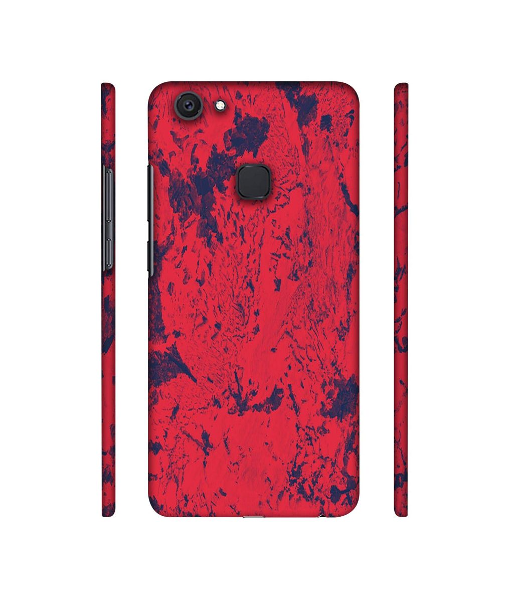 Amazon Brand - Solimo Designer Red Paint 3D Printed Hard Back Case Mobile Cover for Vivo V7 Plus