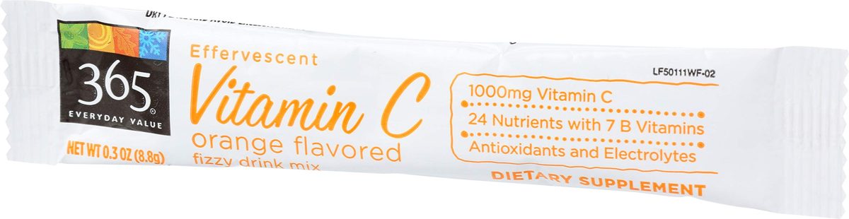 365 Everyday Value, Effervescent Vitamin C, Orange Flavor, 1 ct