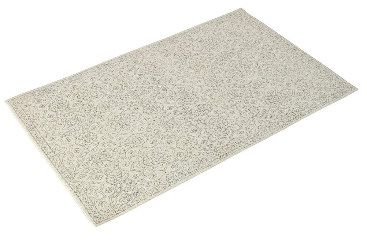 Amazon Brand – Stone & Beam Contemporary Doily Wool Farmhouse Area Rug, 4 x 6 Foot, Ivory