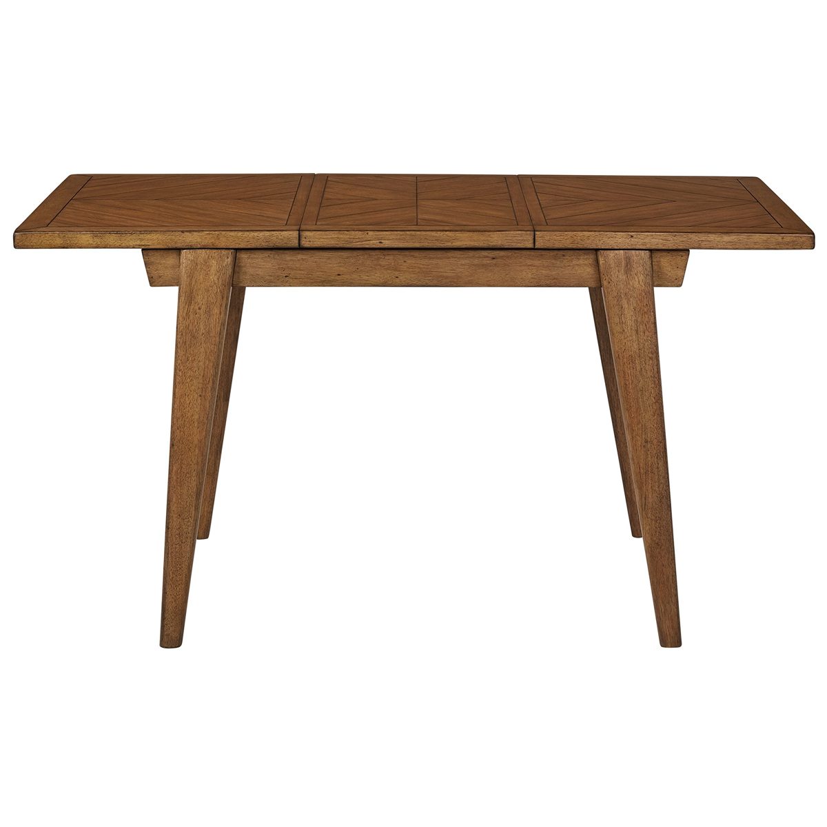 Amazon Brand – Rivet Ian Modern Wood Small Kitchen Dining Table, Expandable, 39-55"L, Brown