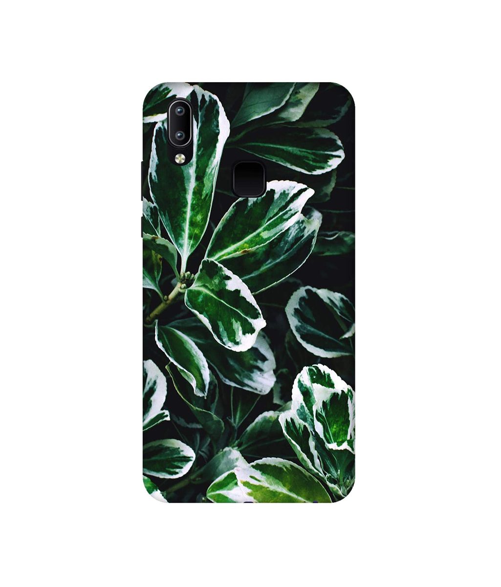 Amazon Brand - Solimo Designer Leaf Imperation 3D Printed Hard Back Case Mobile Cover for Vivo Y95