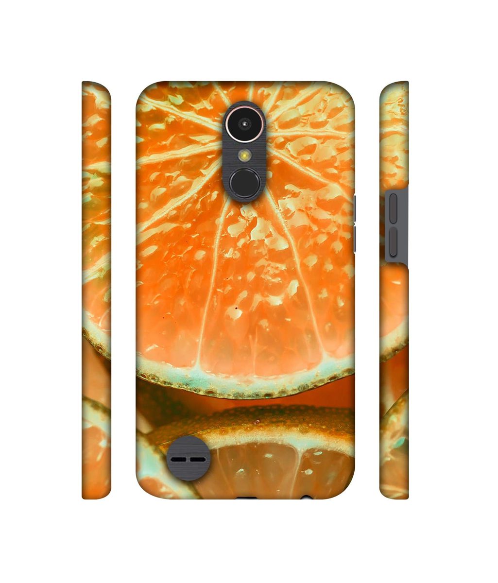 Amazon Brand - Solimo Designer Orange Slice 3D Printed Hard Back Case Mobile Cover for LG K10 (2017)