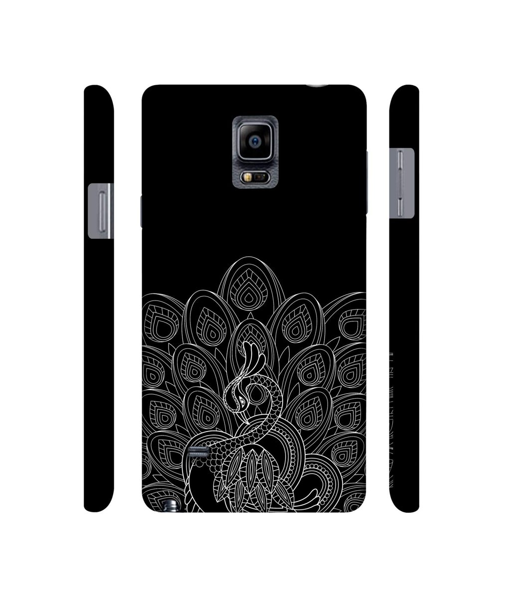 Amazon Brand - Solimo Designer Peacock Pattern 3D Printed Hard Back Case Mobile Cover for Samsung Galaxy Note 4