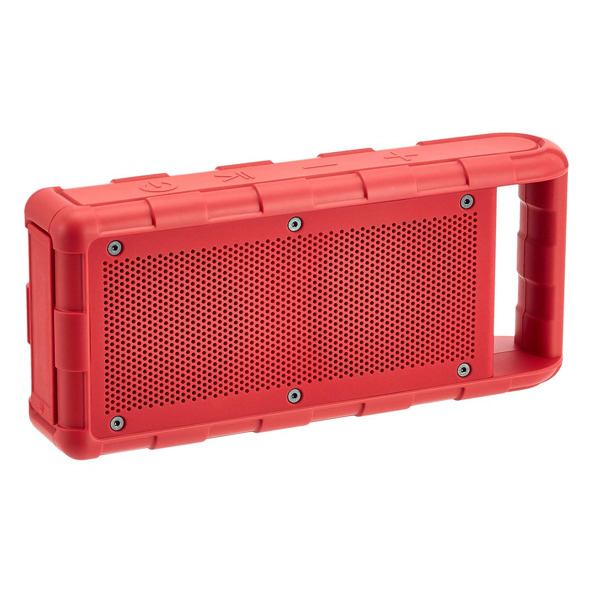 AmazonBasics Portable Outdoor IPX5 Waterproof Bluetooth Speaker - Red, 15W