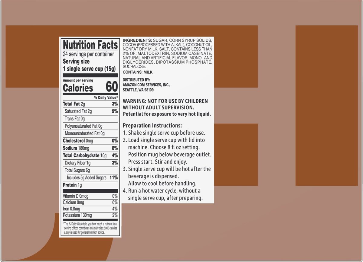 Amazon Brand - 24 Ct. Solimo Tea Pods, English Breakfast, Compatible with 2.0 K-Cup Brewers & 24 Ct. Solimo Hot Cocoa Pods, Milk Chocolate Flavored, Compatible with 2.0 K-Cup Brewers