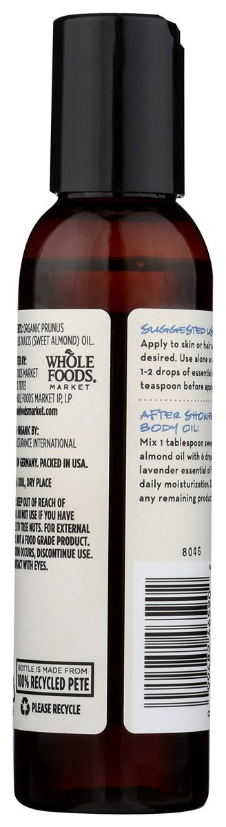 365 Everyday Value, Organic Sweet Almond Oil, 4 fl oz