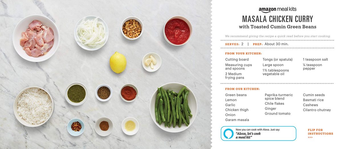 AMAZON Masala Chicken Curry with Toasted Cumin Green Beans, 42 OZ