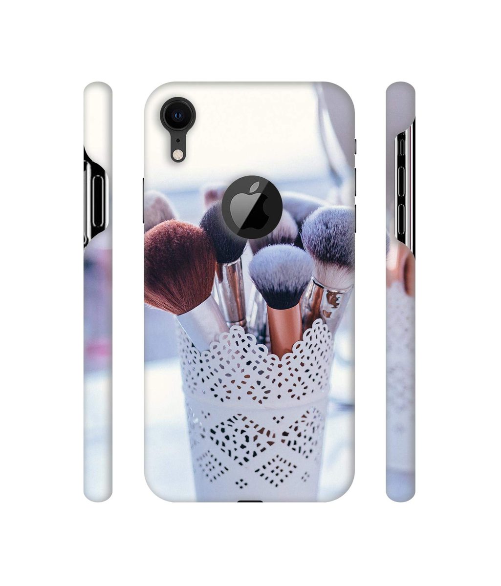 Amazon Brand - Solimo Designer Shade Brush 3D Printed Hard Back Case Mobile Cover for Apple iPhone XR (Logo Cut)