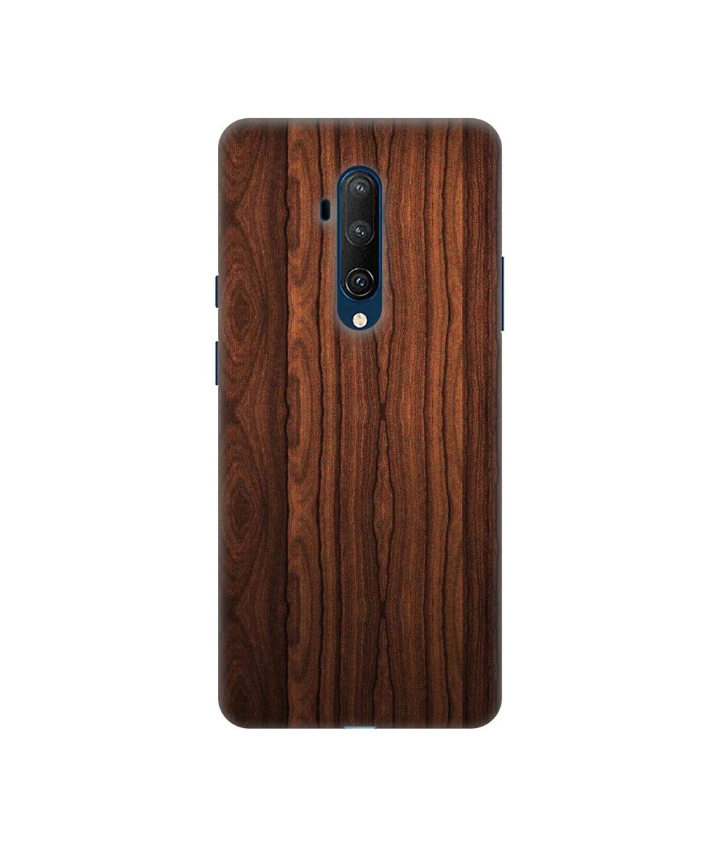 Amazon Brand - Solimo Designer Wooden Texture 3D Printed Hard Back Case Mobile Cover for OnePlus 7T Pro