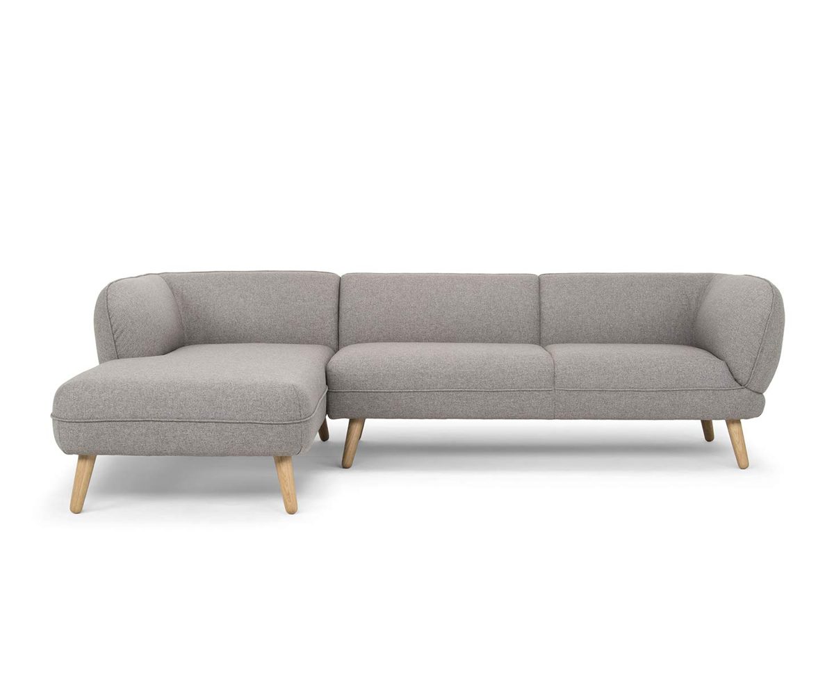 Amazon Movian Kemi 3 Seater Corner Sofa 266 x 86 x 73 cm Grey