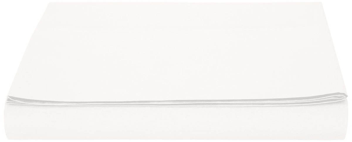 AmazonBasics Microfiber Flat Sheet, 280 x 320 + 10 cm - Cream